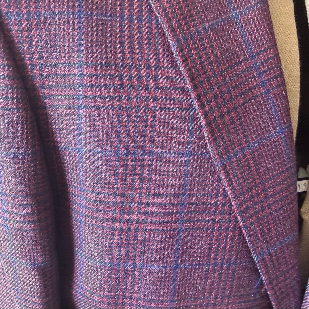 Brooks Brothers Classic Fit Wool-Linen-Silk Overcheck 1818 Sport Coat - Picture 3 of 7